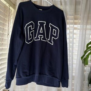 GAP Women's Dark Blue Crew Neck Sweater